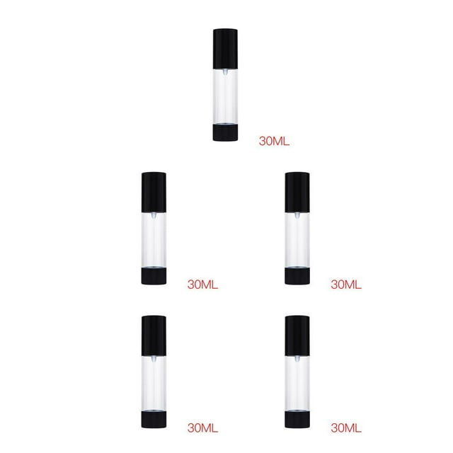 maskred 1/2/3/5 Empty Lotion Bottle Cosmetic Storage Container Transparent Vacuum Bottle 30ml 5PCS