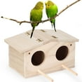 thumbnail image 3 of Pet Bird Nest - Caja de cría de madera para loros y golondrinas, 3 of 10