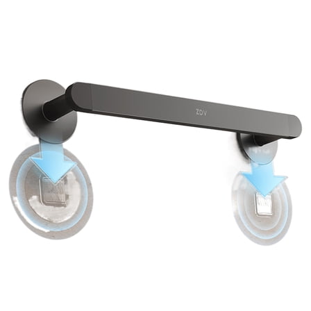 ZDV Towel racks, 18 Inch Stainless Steel Bathroom Towel Rack for Bathroom Wall Mounted,Modern Home Decor Towel Rod,Matte Black