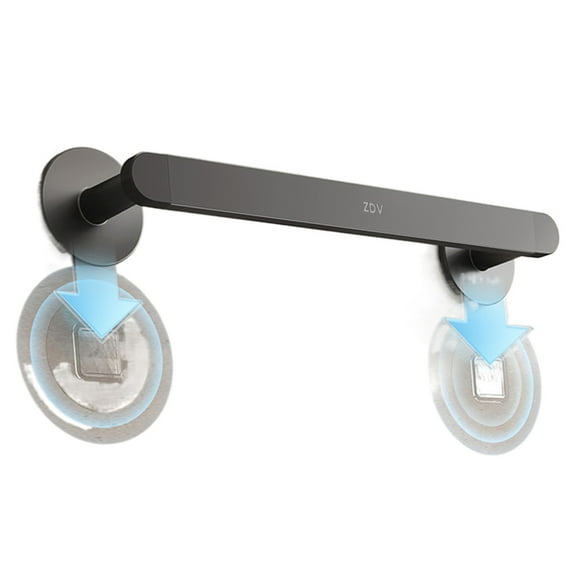 ZDV Towel racks, 18 Inch Stainless Steel Bathroom Towel Rack for Bathroom Wall Mounted,Modern Home Decor Towel Rod,Matte Black