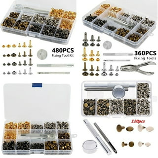 Set of 25 Rivets for labels - Screw on rivets for cork and leather labels