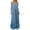 Light Blue, variant on Qiopertar Women's Linen Style Loose Casual Adjustable Halter Maxi Dress with Pleated Hem Homewear Sleepwear Lounge Dress, Beige S