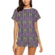 thumbnail image 1 of Conjunto de pijama corto para mujer con estampado de cebra LKS303, 1 of 4