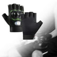 thumbnail image 6 of Luwecf Men's Outdoor Gloves, Fingerless Motorcycle Gloves for Cycling, Hiking, Camping, Label, 6 of 9