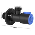 thumbnail image 3 of G1/2 Thread Angle Valve Stainless Steel Water Stop Valve for Bathroom Toilet SuppliesSingle Cold, 3 of 4