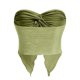 thumbnail image 3 of Lucakuins Mujeres Crop Tops, Sin Mangas Split Color Sólido Crop Street Casual Party Wrap-Chest Chaleco Lucakuins  moda, 3 of 6