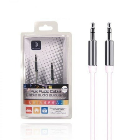 - Delton High Quality Durable Tangle-Free Flat 3 Ft Auxiliary Cable, Compatible With iPhone/iPod/ipad Smartphones LG SONY BLACKBERRY SAMSUNG HTC and All Mp3 Players Using a 3.5 mm Input, For Your Home O