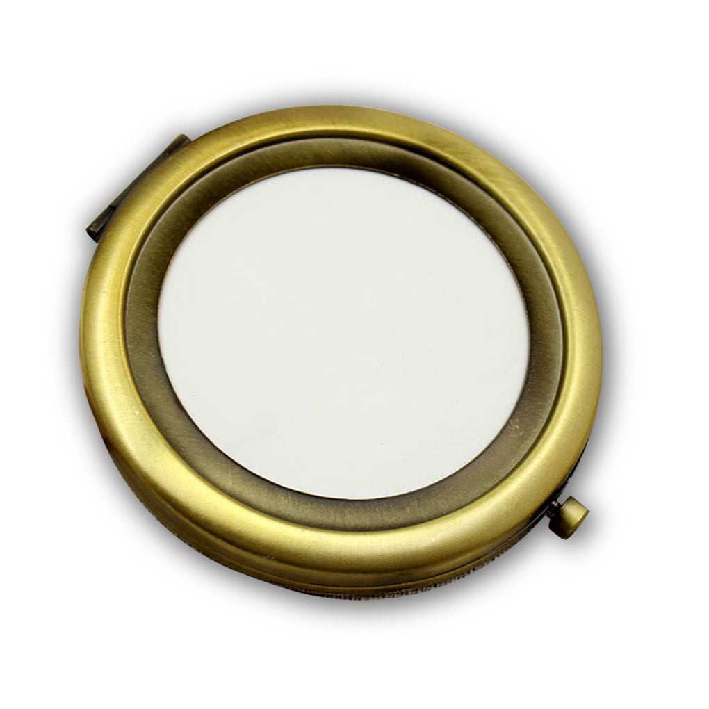 DIY Transparent Surface Portable Double Foldable Metal Cosmetic Small