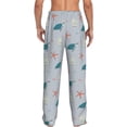 thumbnail image 3 of Uemuo Turtles And Shells Pattern Men's Wide Leg Palazzo Lounge Pants with Pockets Light Weight Loose Comfy Casual Pajama Pants-Medium, 3 of 9