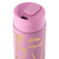 thumbnail image 3 of Thyme & Table 22 fl oz Stainless Steel Coffee Tumbler, Pink & Gold Bows, 3 of 10