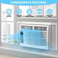 thumbnail image 4 of 6,000 BTU Window Air Conditioner Efficiently Cools Up to 250 Sq Ft, Features Remote Control, 3 Cooling & Fan Speeds, and Includes Window Install Kit for Easy Setup, 4 of 6