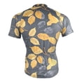 thumbnail image 4 of joogoo Autumn Leaves Pattern Men's Cycling Jerseys Mountain Bike Short Sleeve Tops S, 4 of 7