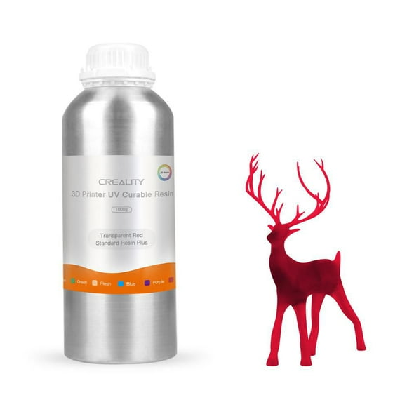 Creality Standard LCD 3D Printer Resin - Transparent Red