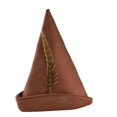thumbnail image 2 of Halloween prom party headdress savage hat feather Indian chief angled hat pirate captain hat, 2 of 4