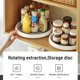 thumbnail image 5 of Organizador de plato giratorio de cocina | Especiero giratorio de 360° | Gabinete Despensa Refrigerador Encimera Almacenamiento | Plástico PP apto para uso alimentario | Gris | 11,8 pulgadas de, 5 of 7