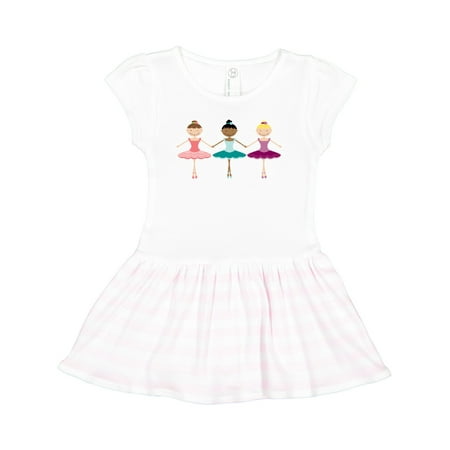 

Inktastic Little Ballerina Trio Gift Toddler Girl Dress