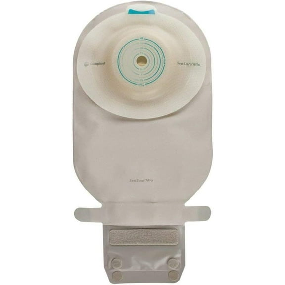 SenSura Mio Convex Filtered Ostomy Pouch One-Piece System 11 Inch Length, Maxi 5/8 to 1-5/16 Inch Stoma Drainable Convex Light, Trim to Fit, Coloplast, 16726 - Box of 10