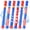 Independence Day-6 Pack, variant on Water Blaster Squirt Toys 6 Pack Outdoor Summer Play