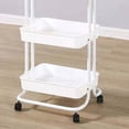 thumbnail image 4 of Organizer Heavy Duty 3 Tier Utility Rolling Cart Stylish Multifunctional Storage Organizer For Kitchen Bathroom Living Room, 4 of 5