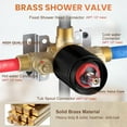 thumbnail image 5 of Single Handle 1-Spray Patterns Shower Faucet 1.8 GPM with Brass Valve, 5 of 6