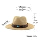 thumbnail image 2 of Minnieouse Sombrero de vaquero de paja ligero y transpirable para protección solar al aire libre, sombreros de vaquero negros para mujer Sombreros marrón M(56-58cm), 2 of 6