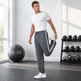 thumbnail image 3 of DARESAY Mens Joggers- Quick-Dry Mens Jogging Pants, Elastic Waist With Two Side Pockets, Athletic, Active Pants for Men, 3-Pack, Regular and Big Mens, 3 of 8