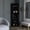 Black, variant on Black Modern Bar Cabinet with Shelves | In Primary Living Spaces | Perfect Size for Functionality