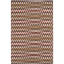 Safavieh Hampton Lacklan Geometric Indoor/Outdoor Area Rug, Dark Gray/Rust, 5'1" x 7'7"