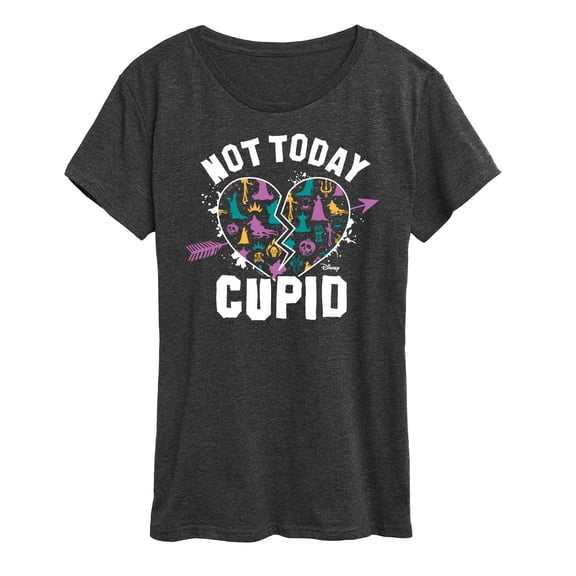 Disney Villains - Valentine's Day - Not Today Cupid - Women's Short Sleeve Graphic T-Shirt
