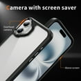 thumbnail image 2 of Compatible with iPhone 16 Plus Clear Phone Case,Drop Protection Anti-fall Rugged Heavy Duty Shockproof Military Protective Tough Durable Transparent Phone Case Cover,Black, 2 of 7