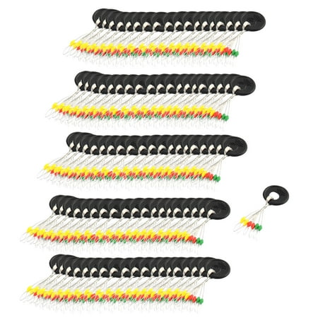 4 Galleggianti Pesca A Spillo In Plastica Con Fermaglio – Giallo E Rosso – 5x3,5 Cm – Per Acque Ferme E Lente - 6