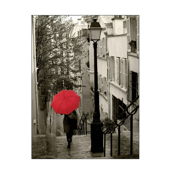 Trademark Fine Art Sue Schlabach Paris Stroll II Canvas Wall Art - 18x24