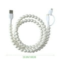thumbnail image 4 of Beaded 2 In 1 USB C Fast Charging Data Sync Cord for Smartphones and Devices with Stylish Design, 4 of 6