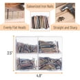 thumbnail image 4 of - Nail Assortment Kit, 600 Pcs, 4 Sizes, Assorted Colors Picture Hangers, Small Nails for Hanging Pictures, Finishing Nails for Drywall, Wood, 4 of 4