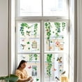 thumbnail image 4 of Pegatinas de ventana de enredadera, calcomanías de ventana de jaula de pájaros, calcomanías botánicas para piso de ventana, calcomanías no adhesivas, calcomanía de ventana de dormitorio, decoración, 4 of 8