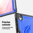 thumbnail image 4 of XYX Case for Samsung Galaxy Tab S11 (2025) with Rotating Stand, Shoulder Strap, 2in1 Shockproof Cover, Deep Blue, 4 of 7