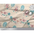 thumbnail image 2 of Soimoi Poly Georgette Fabric Floral,Tree & Owl Kids Printed Fabric 1 Yard 52 Inch Wide, 2 of 3