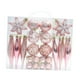 thumbnail image 5 of 40 piezas de adornos de bolas de Navidad/adornos colgantes para árboles de Navidad/decoración navideña para año Nuevo, cumpleaños, aniversario, fiesta Rosa, 5 of 8
