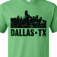 thumbnail image 4 of Inktastic Dallas Texas City Skyline with Grunge T-Shirt, 4 of 5