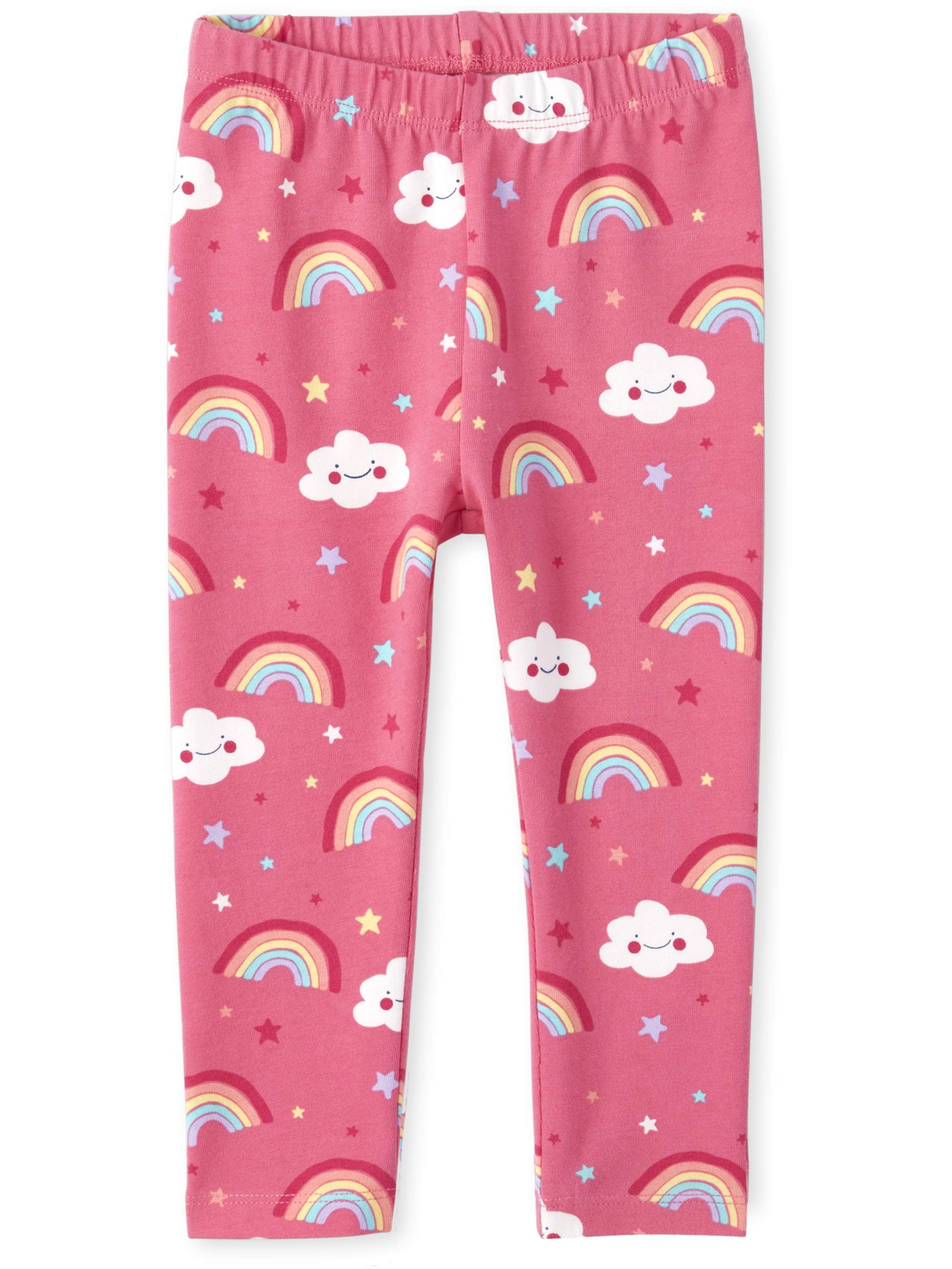 The Children's Place Rainbow Cloud Printed Leggings (Baby Girls