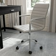thumbnail image 6 of Martha Stewart Upholstered Office Chair in Gray/Polished Nickel, 6 of 12