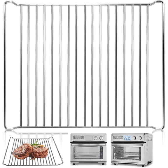 Air Fryer Wire Rack for Cuisinart TOA-95 Air Fryer Convection Toaster Oven, 14.5''*11.7'' Air Fryer Stainless Steel Basket Tray Accessories Replacement Parts, Dishwasher Safes