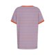 thumbnail image 5 of Blusas para las Mujeres Casual, Rayas Impresas Patchwork Manga Corta Cuello Redondo Top Hecho de 95% Poliéster 5% Spandex para el Verano, Tops Cortos para las Mujeres, 5 of 5