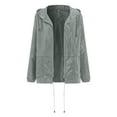 thumbnail image 6 of Godom Rain Jacket Women Lightweight Raincoat with Hood for Hiking Travel Windbreaker Outdoor Active, 6 of 6