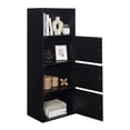 thumbnail image 4 of Convenience Concepts Xtra Storage 3 Door Cabinet with Shelf, Black, 4 of 6