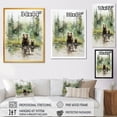thumbnail image 4 of Designart "Grizzly Bear Wilderness Brown Majesty I" Animals Canvas Wall Art - Traditional Brown Bear Entryway Wall Art, 4 of 6