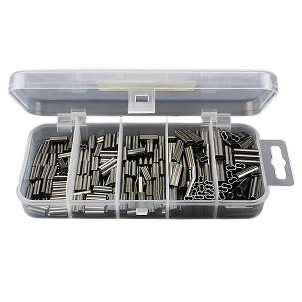 Línea Pesca Líder Alambre Mangas Engarzado Enjuague 250/300/500 PCS Cobre Doble Single Fishing Rigging Accesorios
