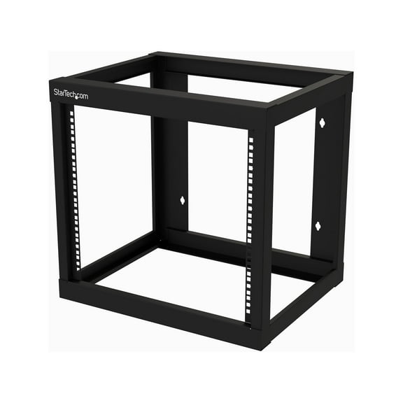 StarTech.com RK919WALLO 9U Wall-mount Rack, Open Frame, 18 in. Deep - Black