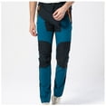 thumbnail image 4 of Yaoyar Men's Color Blocked Trail Pants Solid Color with Athletic Pockets Quick Dry Technical Fabric for Mountain Trekking Cargo Pants,M,Navy, 4 of 7