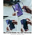 thumbnail image 2 of ArmadilloTek Vanguard Case Designed for Samsung Galaxy A51 4G (2020 Release) Military Grade Full-Body Rugged with Built-in Kickstand [Screenless Version] - Purple, 2 of 5